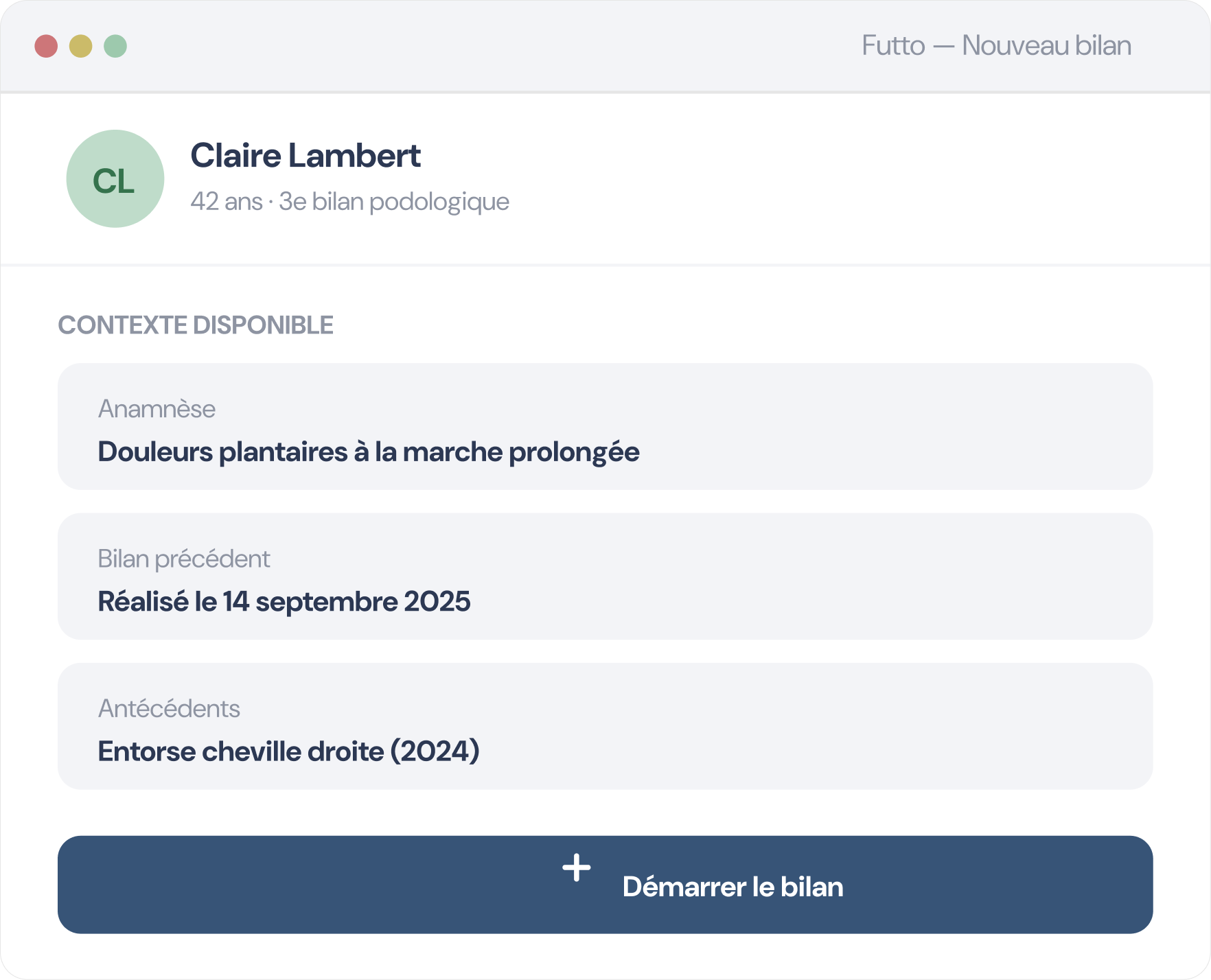 Futto, logiciel de pédicure podologue en ligne