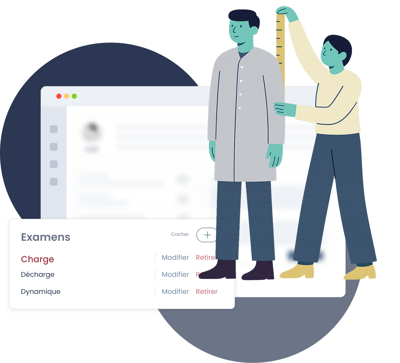 podologue se faisant mesurer pour un logiciel podo sur mesure